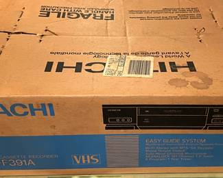 New Old Stock VHS Player Hitachi VT-F391A  with Remote, never used