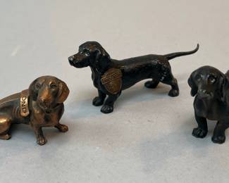 Vintage and Very Rare!! Souvenir Metal Dogs, sold individually 