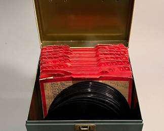 Box Full of 45’s Vinyl Records, sold together 