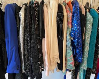 Going out on the town or stepping into church in style!!! Plenty of Sequin Jackets and Dresses!!