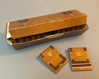 Extremely Scarce “Gucci” Matches, Never Used, sold all together 