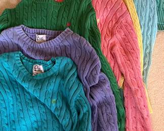 Spring Colors!!! Lilly Pulitzer Cable Knit Sweaters, sizes L and XL