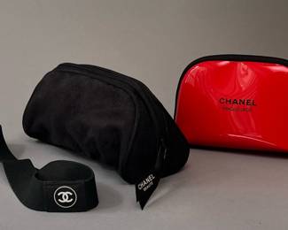 Chanel Makeup Bags and Chanel Elastic Headband 