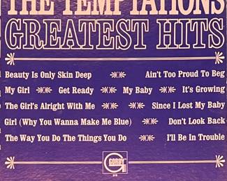 The Temptations “Greatest Hits “ Lp Vinyl Record 
