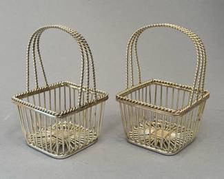Christofle Style Silver Plate Small Baskets 