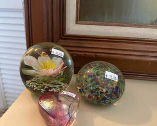 Glass paperweights