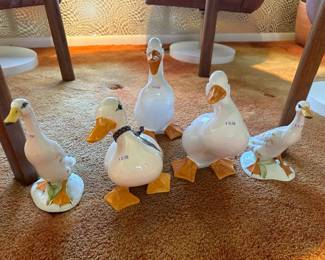 Ceramic duck figurines
