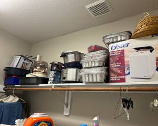 Breadmaker, Crock pot, Food processor, roaster pan