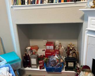 Books, christmas decor