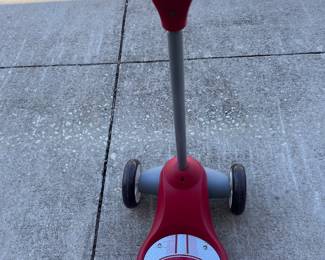Classic Red Devil Flyer scooter