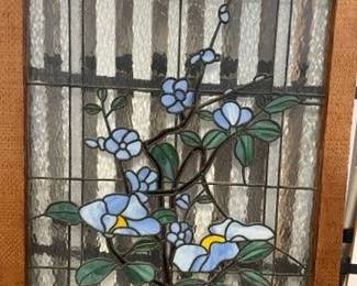 Provenance of this  stain glass window wasthat it was made from a former Orlando glass factory 