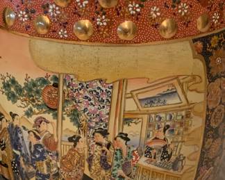 Vintage Satsuma garden seat