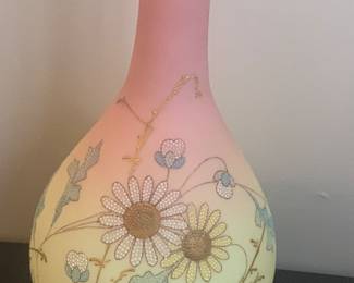 Mt Washington Burmese Vase, 9 3/4" h , $500