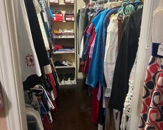 Women’s clothing, shoes, scarves