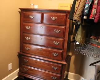 Mahogany High Chest  Dresser 