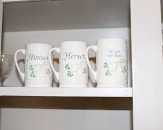 Belleek Classic Himself & Herself Mug Set
