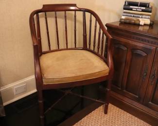 1970’s Vintage Drexel Hollywood Regency Faux Bamboo Armchair  