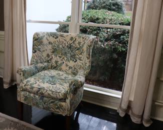 Vintage Wide Wingback Chair