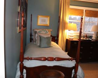 Four Poster Twin Bed Set