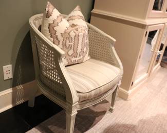 Barrel Cane Back Chair 