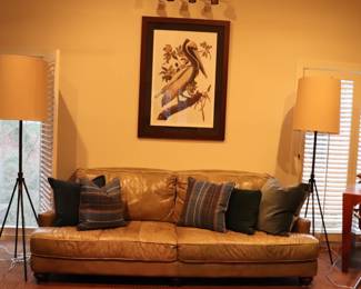 2 West Elm Tripod Floor Lamps 