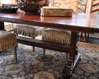 Beautiful Distressed Wood Dining Table 