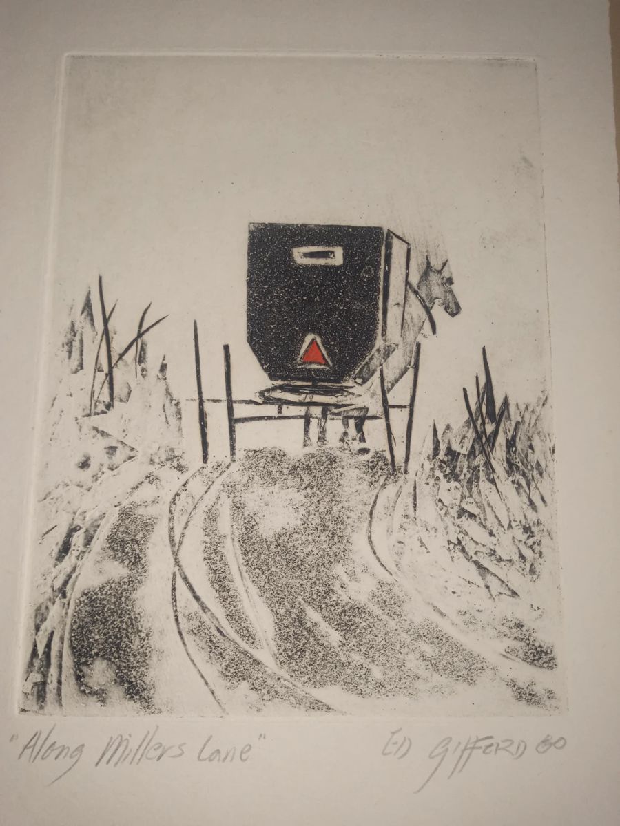Ed Gifford Woodblock small print 90.00