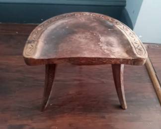 Antique Primitive folk art 3 foot  Russian Plank bottom  bees hand carved 95