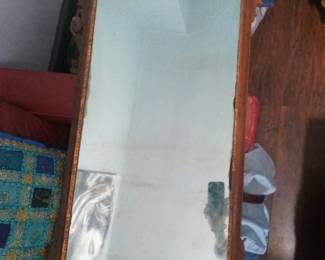 Mahogany wood signed on the back American Boston   Chippendale mirror 1200.00