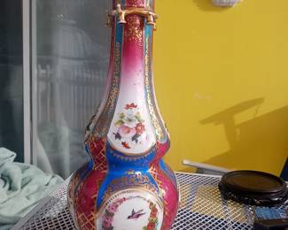1790s Large French Old Paris vase repaired 150.00 sooooo fine.