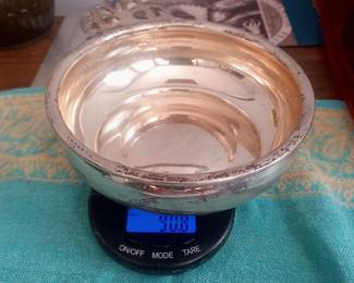 Sterling silver 90 gram Porridge  dish 175.00