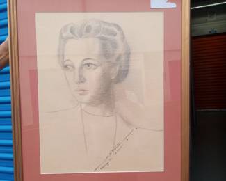 Original drawing by Xavier Pena Art Deco 1930 done in Chicago . 
450