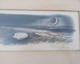 Fredric James 1915-1985 Kansas  artist Small litho 225.00