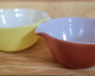 Fire King mixing bowls 