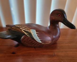 Ducks Unlimited carved wooden duck