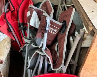 Chairs in garage 
