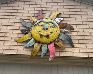 Metal sun decor - large 