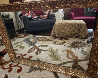 Large ornate vintage mirror