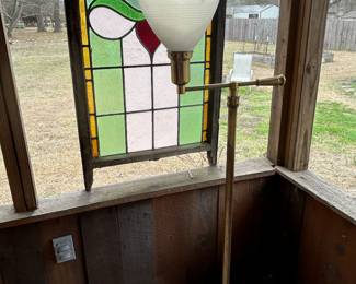 Another great stained glass and vintage lamp