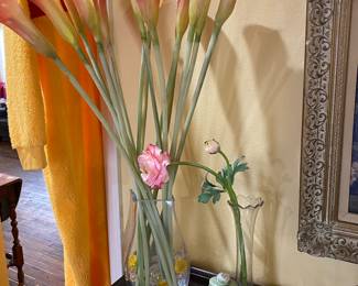 Flowers in vases, decor