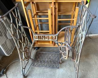 Singer sewing machine base - table with stools has sold!