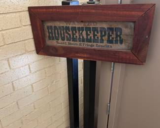 Housekeeper sign