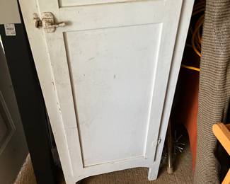 Close up of latch to cabinet