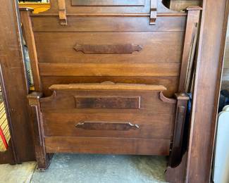 Headboard, foot board, side rails and slates 