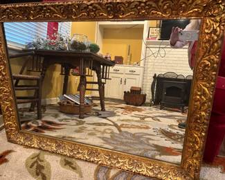 Gilt edge large mirror 