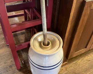 Vintage Churn in kitchen
