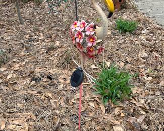 Goose & strawberry jar planter