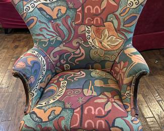 Great art deco chair - great colors