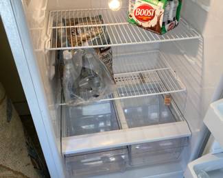 Hotpoint refrigerator - smaller size but works great - inside refrigerator