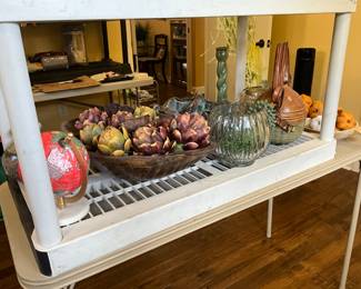 Nice decor pieces in bedroom on left